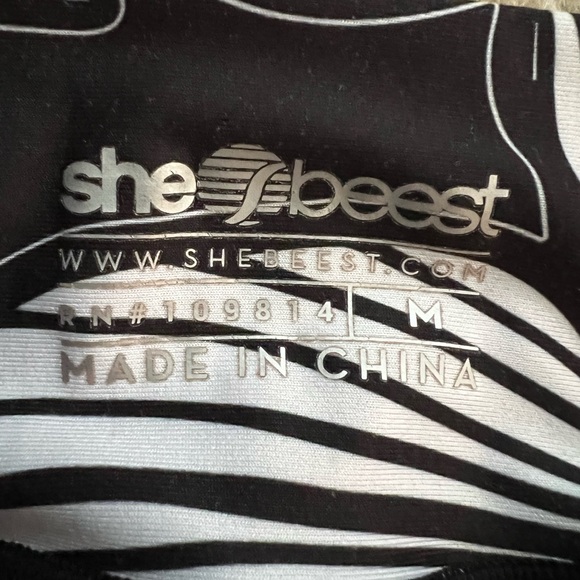 Shebeest Women's Black Cycling Shorts Size Medium - Picture 2 of 7